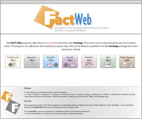 factsage|factsage web.